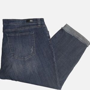 KUT FROM THE KLOTH  CROP BLUE JEANS SIZE 24W